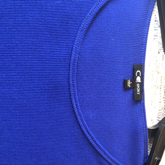 C Sport Cobalt Blue Ribbed Top. NEW - Picture 6 of 8